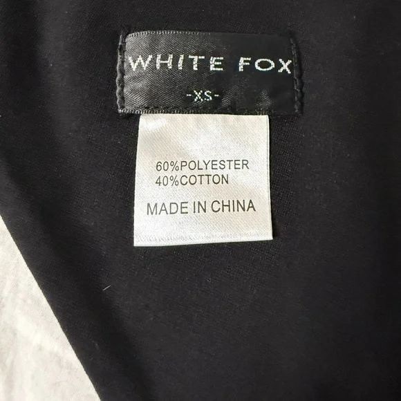 White Fox Black and Silver Rhinestone Halter Diamond Backless Top XS - Picture 4 of 8